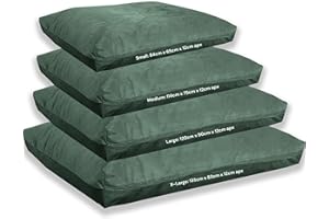 Kosiproducts Beanbag Floor Cushions Pillow Plush Velvet 100% Soft Polyester-Bottle Green-120x90