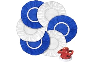 EPICSOA 6 coperture per lucidatura da 125 mm, inserti per lucidatura, compatibili con levigatrice orbitale Bosch, morbida microfibra, tamponi lucidanti per levigatrice orbitale per la cura della vernice