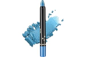 Jutqut Blau Glitzer Lidschatten Stift, Wasserfest Eyeliner Stick, Schimmer Metallic Lidschattenstift, Long Lasting Eyeshadow Pencil, Perlglanz Cream Augenstift, Waterproof Augen Make up #10