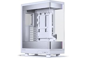 Phanteks Evolv X2, telaio di gioco a metà torre, sistema di raffreddamento verticale, telaio in vetro temperato trasparente, pannello interno in alluminio spazzolato con illuminazione D-RGB integrata,