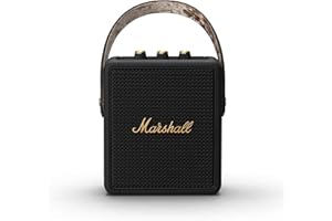 Marshall Stockwell II Enceinte Bluetooth Portatif - Noir et Laiton[Exclusif Amazon]