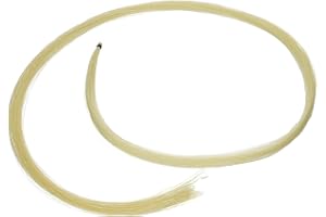 SKY Two(2) Hanks of 31-31.5 Inch Genuine Mongolian Horse Hair, Natural White Color