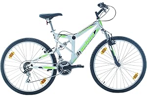MULTIBRAND DISTRIBUTION Multibrand Extreme 26 Pouces, VTT Tout Suspendu, 18 Vitesses, Freins V-Brake, pour Hommes, Femmes, Filles, garçons, Convient de 155 à 180 cm