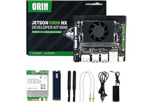Yahboom Jetson Orin NX Development Kit 157 Tops WiFi 256GB SSD Ubuntu 22.04 System AI Smart Robot Kit Heat Dissipation Suitable for Electronic Projects, Programmierung (Orin NX 16GB Dev kit)