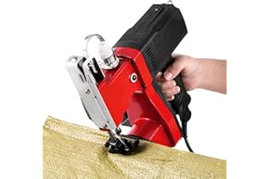 MXBAOHENG Borsa elettrica per macchina da cucire Portatile Sacchetto di chiusura per sacchetti di sacco/tessuto/riso/carta/sacchetti di plastica GK9-890 (rosso)
