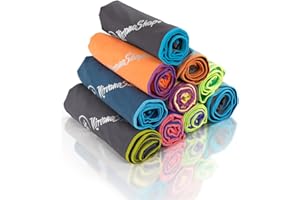 NirvanaShape ® Asciugamano Microfibra | 14 colori | 8 taglie | Asciugatura Rapida, Leggero, Assorbente | Asciugamano da Viaggio/Asciugamano da Bagno | Ideale per Viaggi, Spiaggia, Yoga, Sauna