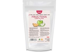 ECO WASSY Premium Quality Natural Fructose | 100% Pure Fructose Powder (Crystalline) | Carbohydrate Preparation with Low Glycemic Index | GMO Free, Vegan, Gluten Free