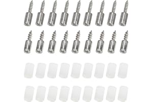 Pioli di Supporto per Mensole, Zuroki 18 Pcs Staffe per Mensole con Manicotto in Gomma Antiscivolo, Reggimensola Pioli Staffe in Acciaio Massiccio Supporti Tasselli per Ripiani Legno Vetro(2 Taglie)