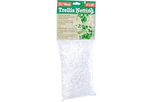Hydrofarm HGN30S Flexible String, 5' x 30', Trellis Netting, 3.5" Mesh, White
