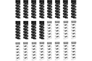 Larcenciel Cable Protector/Wire Repair/Pet Bite Cable Case/Cord Identification Cover,24 Pc Type-C Cord Protector Headphone Adapter Saver Spiral USB Cable Wrap Strain Relief Data Cord Sleeve