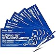 One Step 5 x Highly Sensitive 10mIU Pregnancy Test Strips (Tests up to 6 Days Earlier)