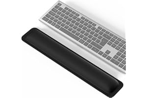 TECKNET Keyboard Wrist Rest, Gaming Keyboard Wrist Support, Ergonomic Wrist Support Keyboard with Comfortable Memory Foam, Non-Slip Base Wrist Rest Keyboard for Computer, Laptop, Working and Gaming