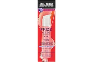 John Frieda Serum original 4 en 1. Contenido: 50 ml. Tipo de cabello: normal a grueso. De la serie Frizz Ease. Controla el encrespamiento. Protege contra el calor y la humedad