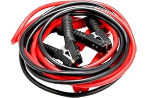 GEARCELL 6 Meters 3000 AMP 2X Jump Leads Heavy Duty Car Battery Jump Leads Booster Cables Jumper Cable With Gloves for Petrol Diesel Car Van Truck