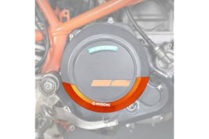 NICECNC Clutch Cover Guard Protection Compatible with KTM 690 SMC R/Enduro R 2008-2023,Husqvarna 701 Enduro/Supermoto/Svartpilen/Vitpilen 2016-2023,GasGas 700 SM/ES 2022-2023,Orange