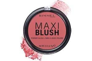 ‎RIMMEL Rimmel Maxi Blush długotrwały róż do policzków, lekka, pudrowa formuła, nr 003 – Wild Card