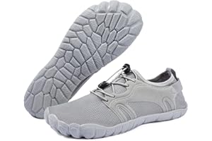 NeedBo Buty do chodzenia boso, buty plażowe, męskie buty do wody, outdoorowe, do szybkiego nurkowania, surfowania, pływania, sportów wodnych, szerokie palce, buty do surfowania, rozm. 40-50 EU