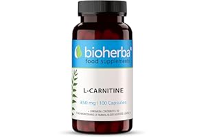 L-Carnitine – 100 Gélules de 350 mg | Complément alimentaire – par BIOHERBA