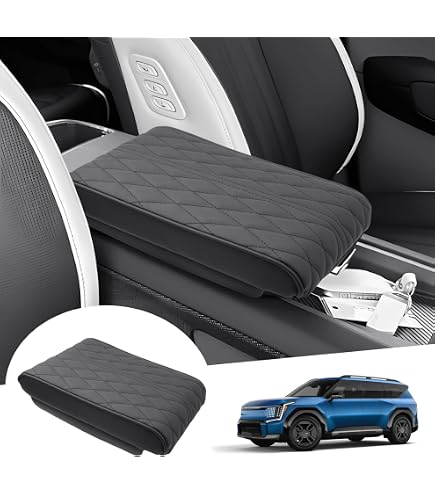Boîte De Rangement Pour Console Centrale Kia EV9 2023-2025 - Compatible EV9 GT-Line, ABS Antidérapant, Installation Sans Outil