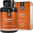 4-in-1 Energy & Mental Performance Boost with Vitamins, Minerals, Probiotics, Botanicals, 17 Nutrients for Fatigue Relief, Vitamin B Complex, Maca, Rhodiola, Ginkgo Biloba, Vegan, 30-Day Supply