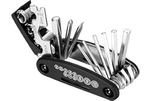 SZYILIDA 16 en 1 Kit Herramientas Bicicleta MTB, Multiherramienta Bicicleta, Accesorios Bbicicleta Montaña, Kit de Reparación de Bicicleta Multifunción Plegable Portátil para MTB Bicicleta Carretera
