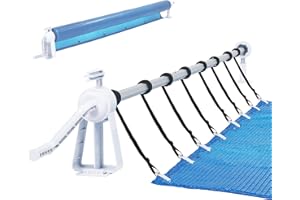 SUBTLETY 105cm-615cm Aufrollsysteme für Poolfolien Mobile Pool Aufroller mit Bänder Witterungsbeständiges Aufrollvorrichtung für Solarplane Poolplane & Abdeckung Hängende Solarrolle