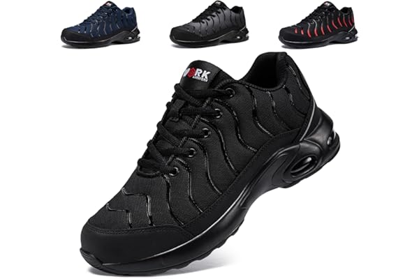 LARNMERN Chaussures de Sécurité Hommes Femmes Basket Légère Large et Moyen Taile Unisexe Apparence Chaussure de Travail Secruite Confortable Anti-Perforation Embout en Acier Taile 35-51EU