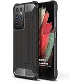 Microsonic Samsung Galaxy S21 Ultra Kılıf Rugged Armor Siyah