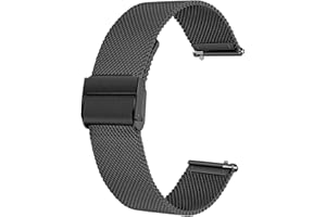 Deolven Metall Uhrenarmbänder, Schnellspanner Armbänder Milanaise Uhrenarmband für Herren und Damen Smartwatch und Traditionelle Uhr