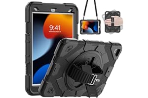 TECHGEAR, SUPE-Hülle passt für Apple iPad 10,2" 2021 2020/2019 [9./8./7. Generation] und iPad Air 3 10,5" Robuste, strapazierfähige, lustige Hülle für Kinder, Jungen und Mädchen mit Ständer, Hand- und