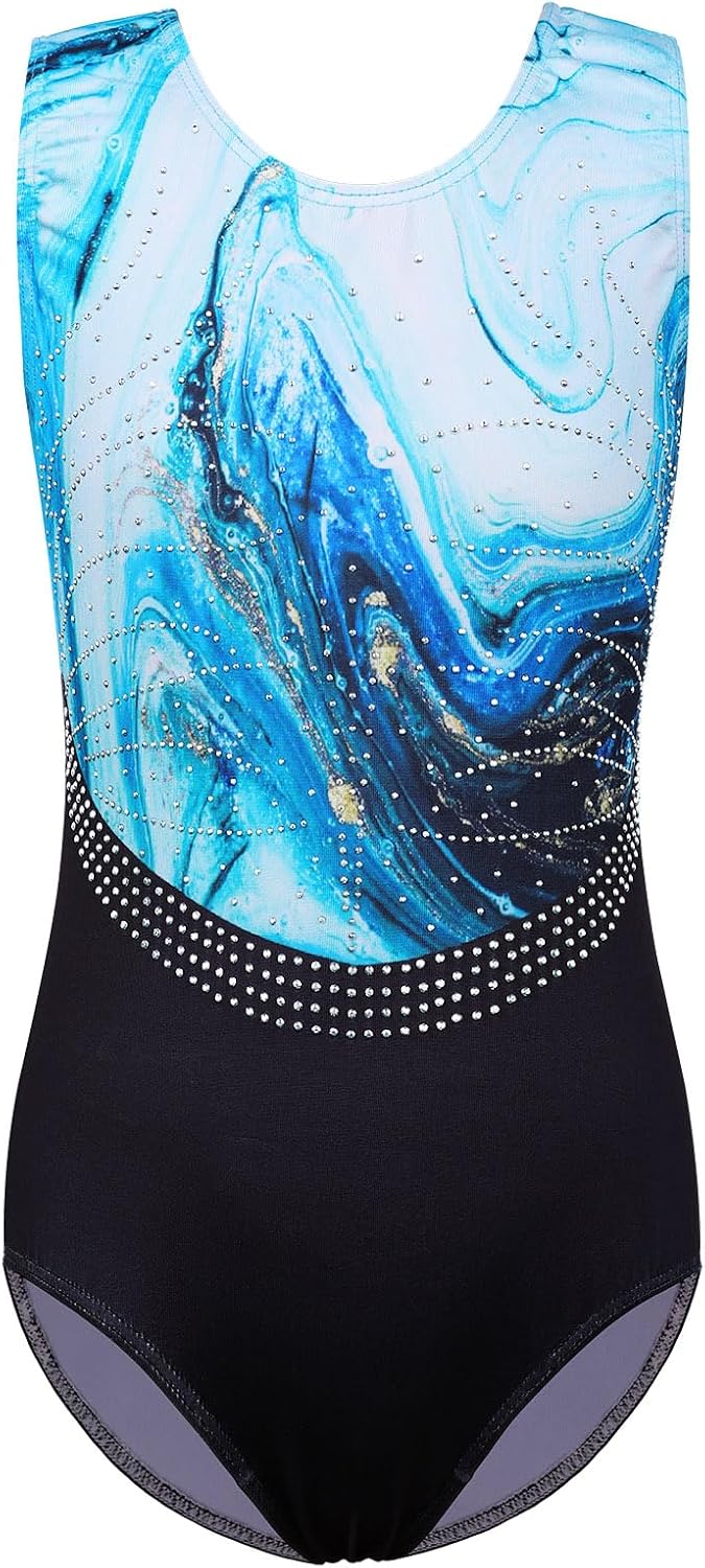 ZNYUNE Maillots de Gimnasia Clásico Leotardo Mangas Largas/sin Manga Body Elástico de Ballet con Pantalones