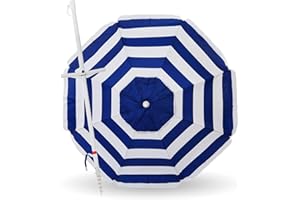 CREVICOSTA QUALITY MARK MARCAS DE CALIDAD Turquesa 180cm con Espiral. 8 varillas. Protección Total contra los Rayos UV