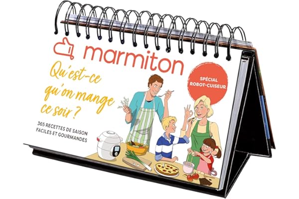 Calendrier chevalet Marmiton 365 recettes Qu'est ce qu'on mange ce soir ? spécial Robot Cuiseur