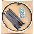 Qroof Aari Work Materials, Maggam Work 16 inch Aari Stand Beginner’s 4 Aari Needles, 3 Mirrors