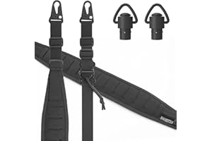 ‎ONETIGRIS OneTigris 2 Punkt Gewehrriemen, Sling Riemen 1 Zoll breiter Tragriemen mit austauschbaren Karabinerhaken im HK-Stil, einstellbare Länge von 56 Zoll - 70 Zoll