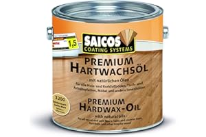 Saicos Premium Hartwachsöl 3200 500 Seidenmatt farblos 2,50 Liter