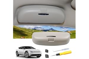 SHAOHAO LUWU Compatible avec Hyundai Tucson NX4, Ioniq 5, Kona, Kona Elektro EV/Santa fe TM 2021+ - Support de lunettes de soleil de voiture - Support de lunettes de soleil - Accessoire (gris)