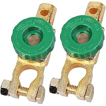 KOQAIIZ Lot De 2 Cosses Batterie 12V 24V - Bornes Universelles Voiture Bateau Avec Identification +/-