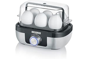 Severin Italia EK 3167 Cuociuova con controllo del tempo di cottura, Nero