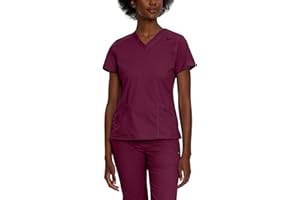 Landau Proflex Tailored Fit Comfort Stretch 3-Pocket Scrub Top for Women 4160