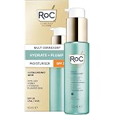 RoC - Multi Correxion Hydrate + Plump Face Moisturizer SPF 30 - Anti | All in One Moisturizer, Hyaluronic Acid &amp; SPF 30, Plum