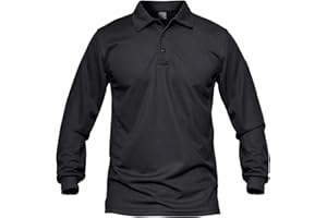 MAGCOMSEN Men's Quick Dry Long Sleeve Polo Shirts for Casual Military Golf Hiking