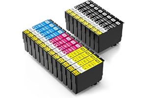 Skydo 16 16XL Ink Cartridges Multipack Compatible for Epson 16 XL for Epson Workforce WF2750 WF2630 WF-2750 WF-2630 WF-2510 WF-2650 WF-2540 WF-2010 WF-2520 Printer ( 20 Pack )