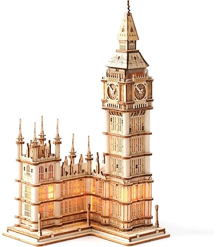 Robotime, 3D DIY Houten Modelbouwpakket Marble Travel London, Marble