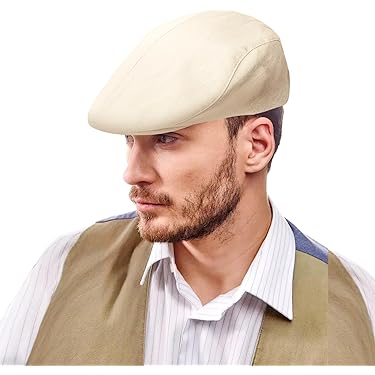 QBQZXAOSOWH Denim Barett - Verstellbare Flache Kappe Vintage Style