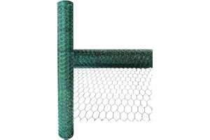 Green Blade BB-CW112 5 x 0.6m PVC Coated Galvanized Wire Netting with 25mm Mesh