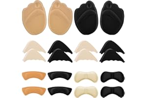 Sibba Lot de 10 paires de coussinets pour talons hauts rembourrage pour chaussures avec inserts réglables orteils et semelles avant empêcher les chaussures trop grandes ampoules et soulager la douleur