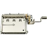 Wingostore 30 Notes Hand Crank Music Box Movement with Copper Gear DIY Make Your Music Tool Kit (30notesMovementCopperGear)