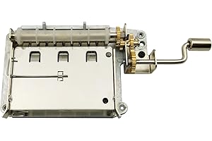 Wingostore - Meccaniche per carillon a manovella con 30 note, ingranaggi in rame, kit per creare uno strumento musicale fai da te 30notesMovementCopperGear