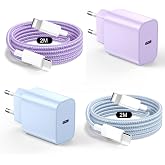 20W Charger for iPhone 14/13, PD3.0 Plug with 2M Lighting Cable 2Pack | 20W iPhone Charger Fast Charging, 20W USB C Charger f